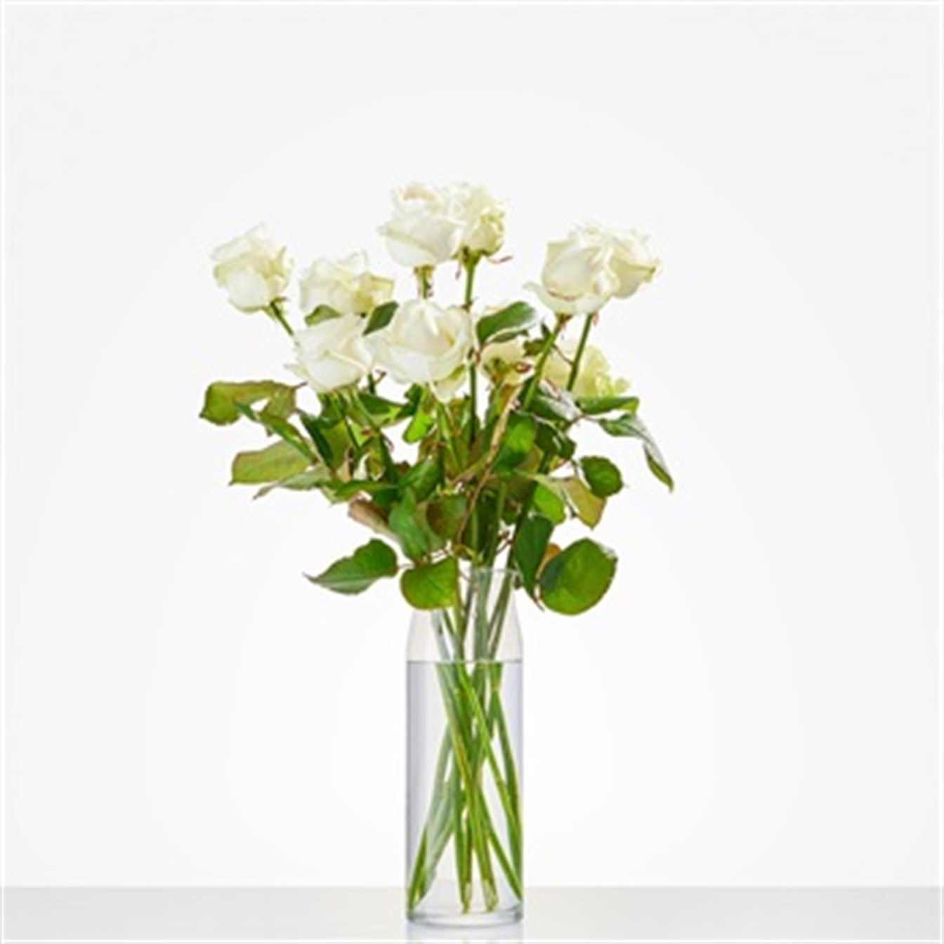 Losse witte rozen 